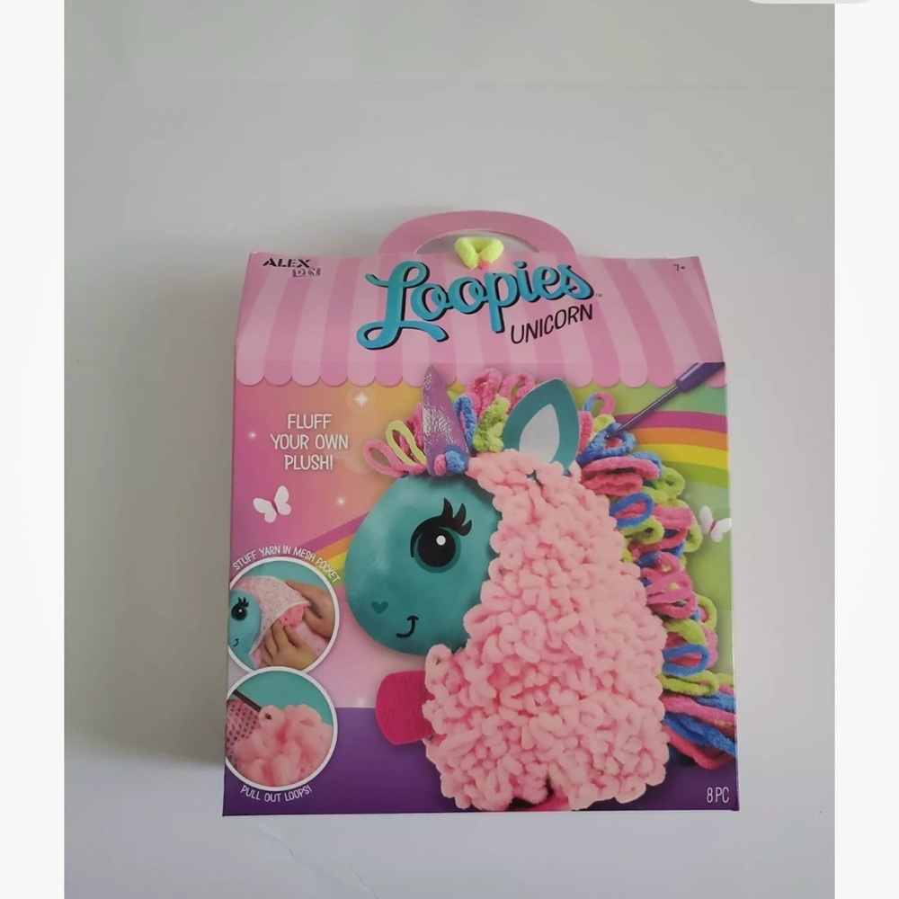 Alex DIY Loopies Unicorn Yarn and PlushKit Age 7+New
